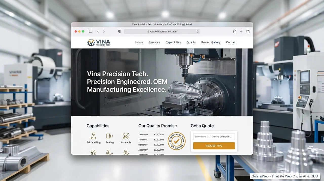PrecisionMech: Chế Tạo Máy & Gia Công Cơ Khí Chính Xác CNC