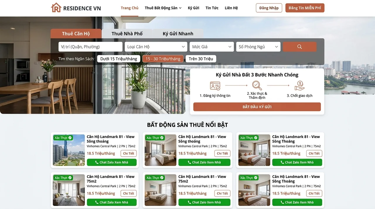 UrbanRent: Cổng Thông Tin Chuyển Nhượng & Cho Thuê BĐS