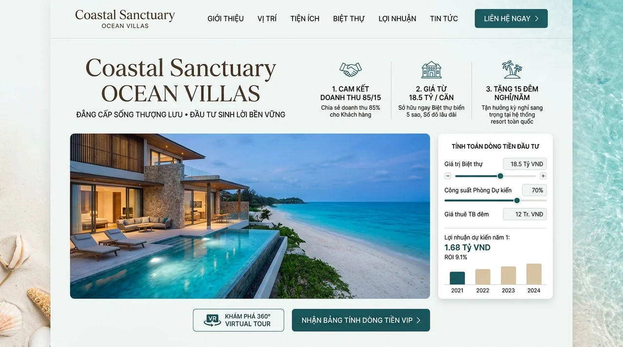 OceanResort: Biệt Thự Nghỉ Dưỡng & Shophouse Biển Thượng Lưu