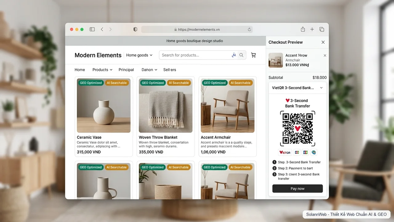 NextGen E-Commerce: Website Bán Hàng Chuẩn GEO (AI Search)