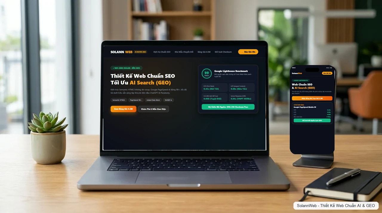 Cấu trúc Semantic HTML5 chuẩn SEO không div-soup