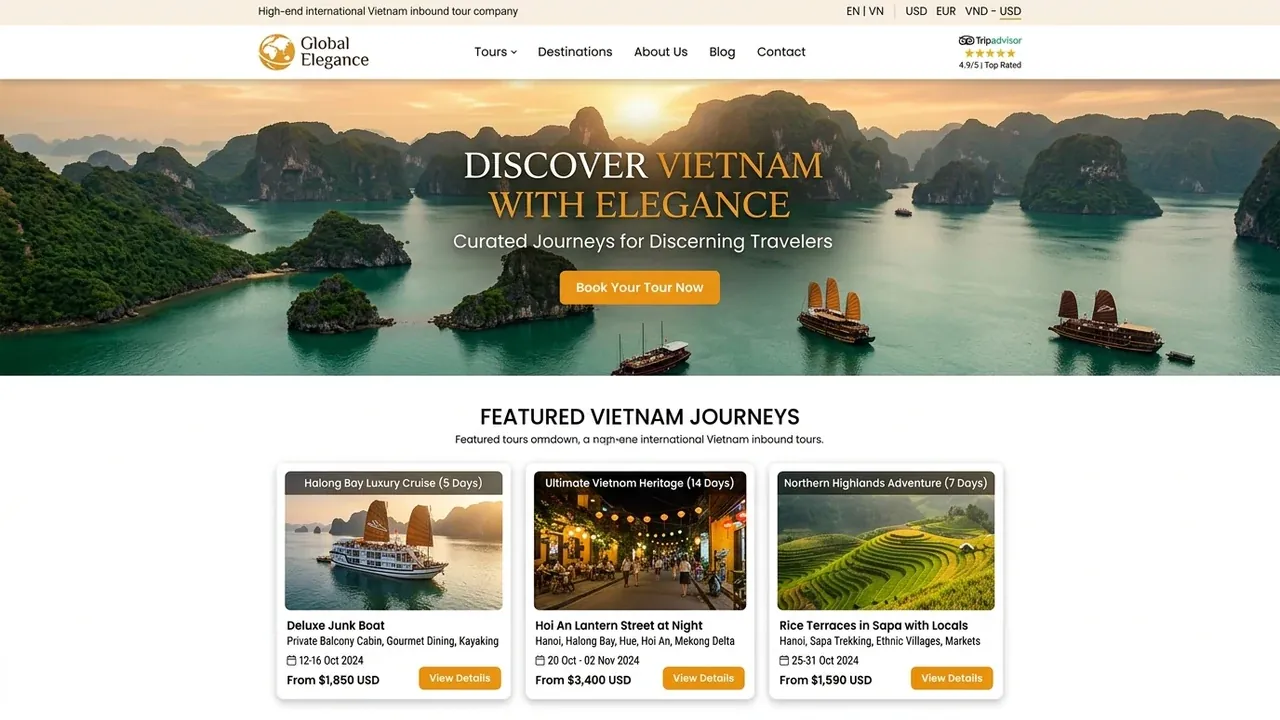 IndochinaVoyage: Tour Inbound Quốc Tế Đa Ngôn Ngữ