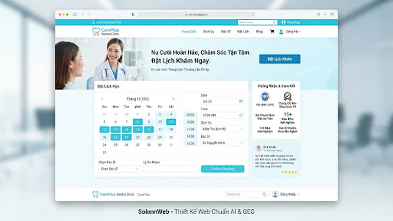 CarePlus: Hệ Thống Chuỗi Phòng Khám Nha Khoa Đa Cơ Sở
