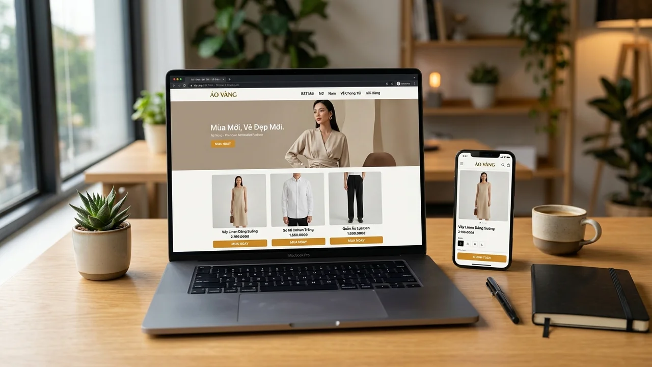 Mẫu thiết kế website WordPress bán hàng thời trang và mỹ phẩm WooCommerce