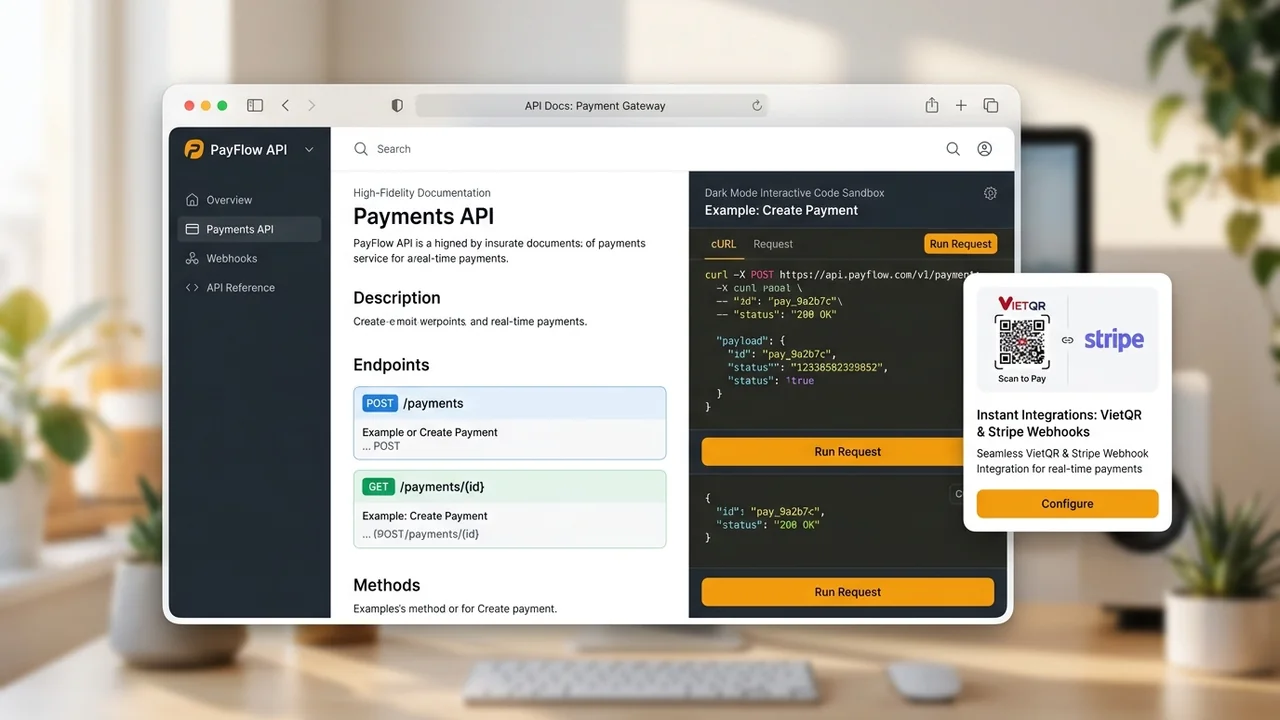 Cổng Tài Liệu Kỹ Thuật API Docs (Swagger/Redoc) cho website SaaS