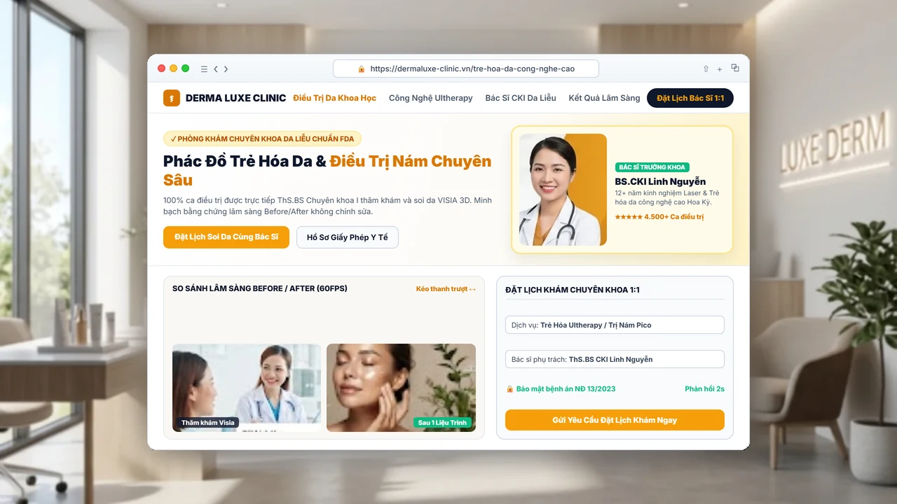 DermaClinic: Viện Thẩm Mỹ Công Nghệ Cao & Trị Liệu Da